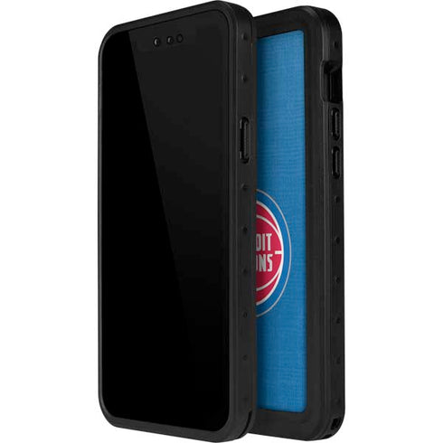 NBA Detroit Pistons Canvas iPhone 15 Plus Waterproof Case